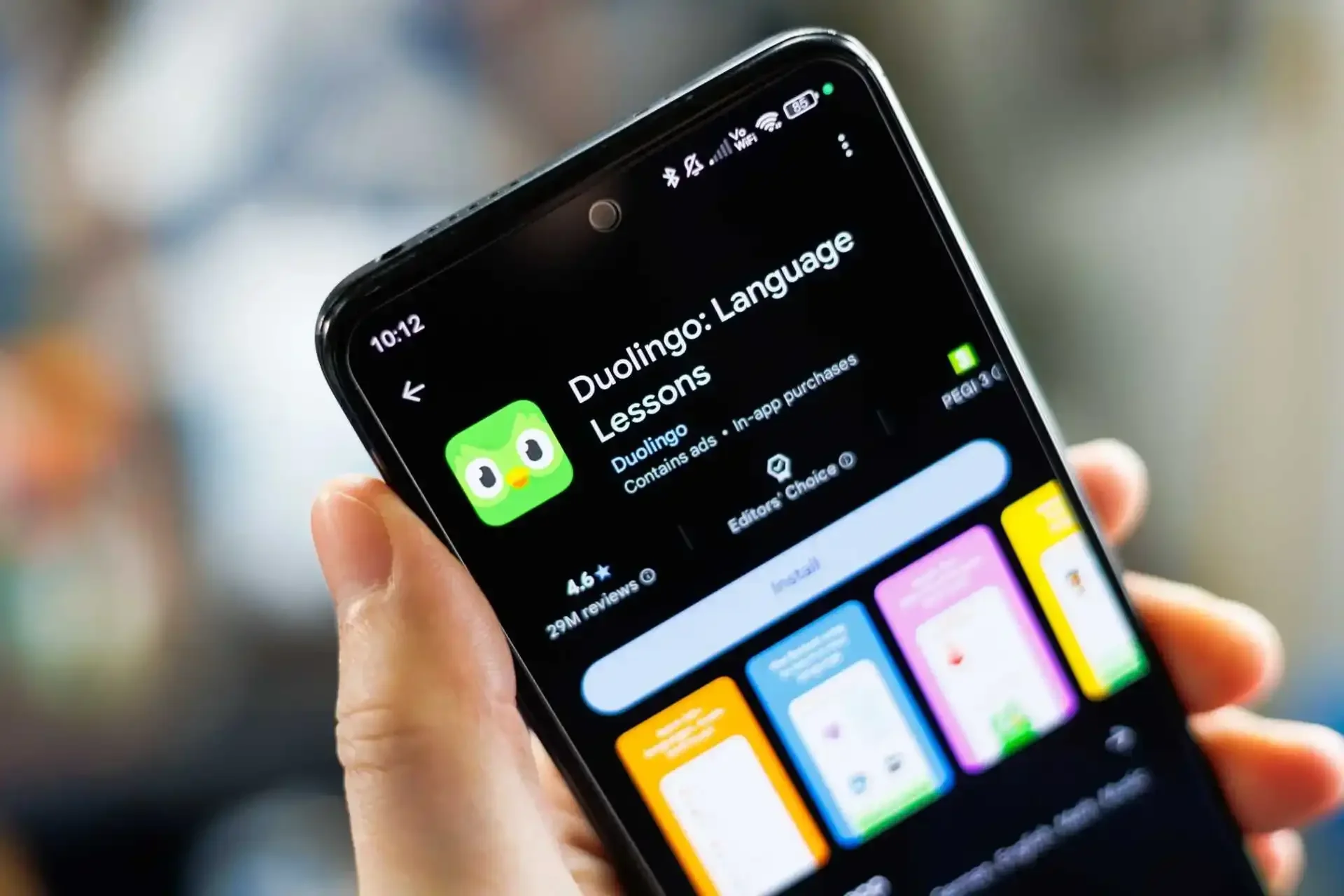 L'application d'apprentissage de langues Duolingo