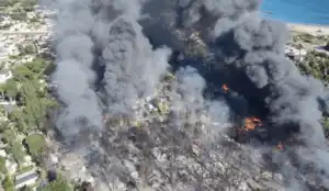 Agde : violent incendie au camping des Sables dâ€™Or, 181 mobil-homes dÃ©truits et deux blessÃ©s