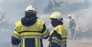 Incendie Ã  Aubagne en pleine canicule: 91 pompiers sur le terrain, 5 hectares parcourus, commerces indemnes